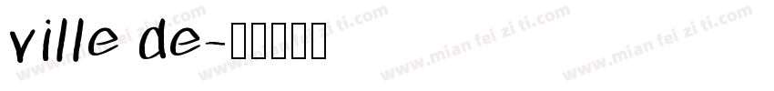 ville de字体转换
